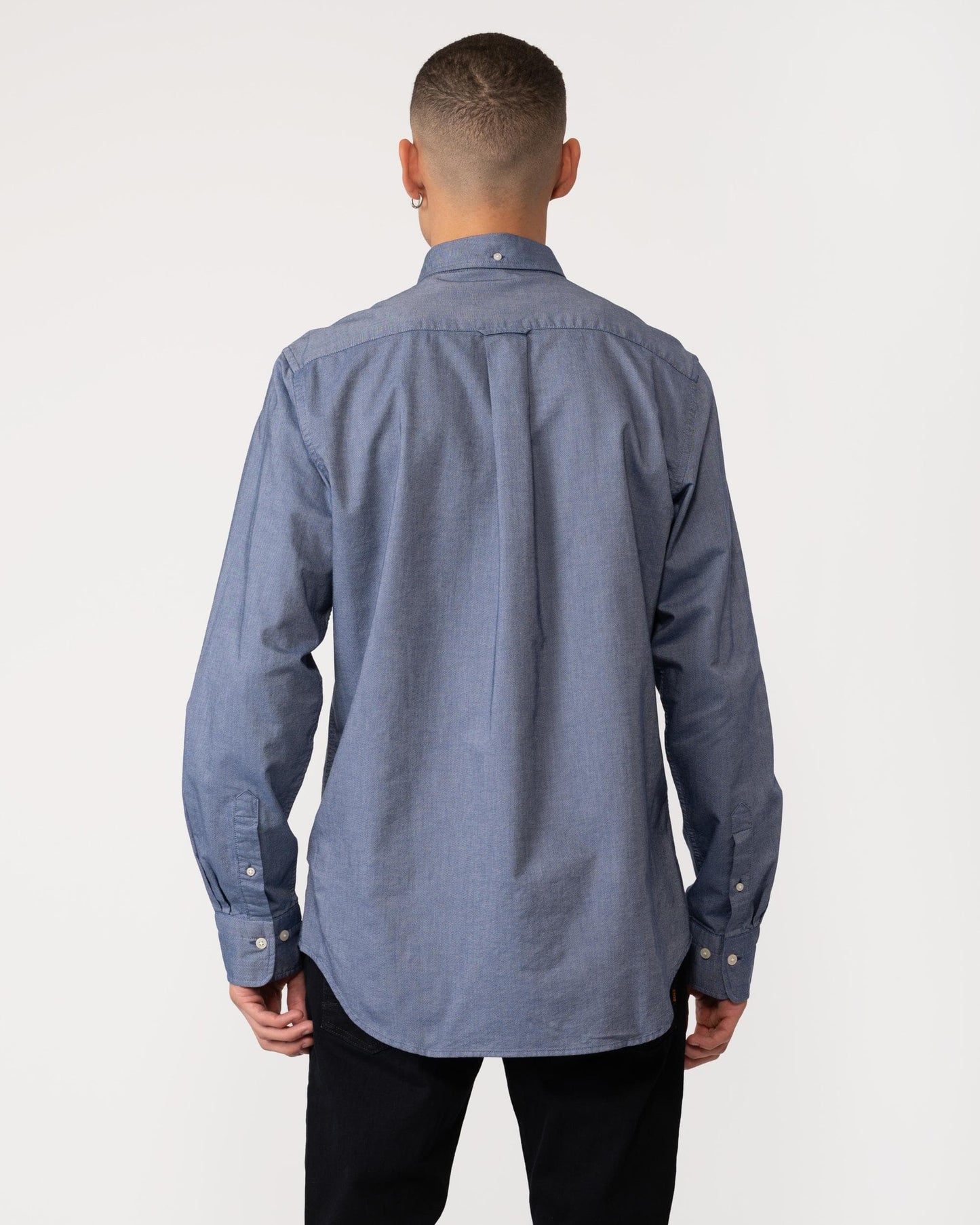 GANT Mens Regular Fit Long Sleeve Oxford Shirt - 423 Persian Blue