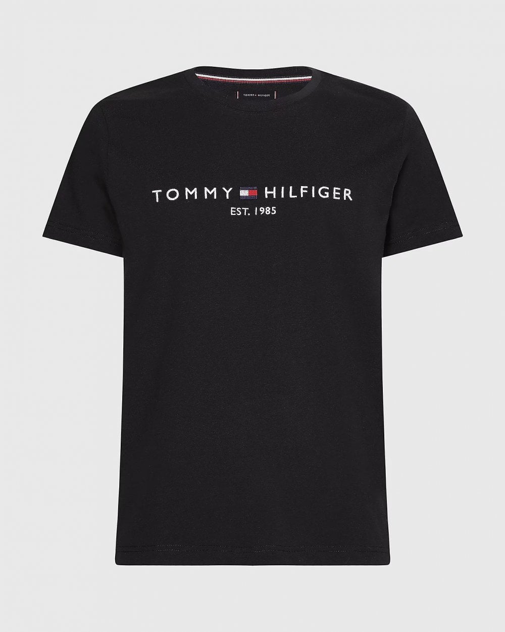 Tommy Hilfiger Mens Core Tommy Logo Tee - Black