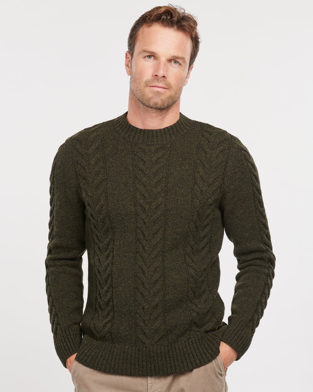 Barbour Essential Cable Knit Mens Jumper
