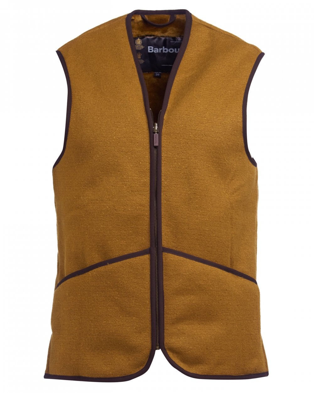 Barbour Warm Pile Waistcoat Zip-In Liner - Brown