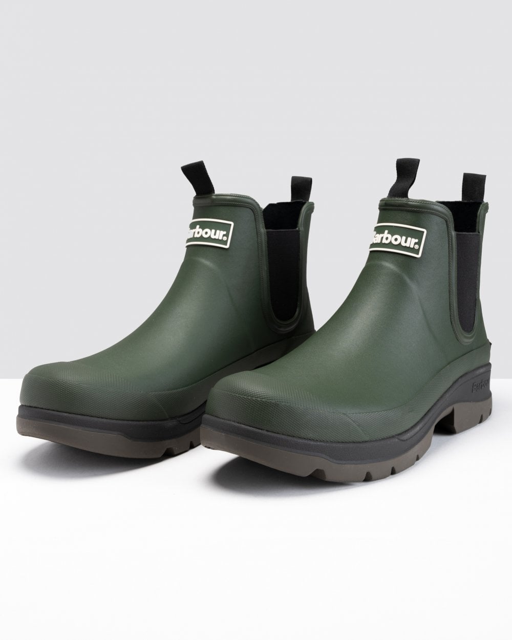 Barbour Nimbus Chelsea Style Mens Wellingtons - Olive