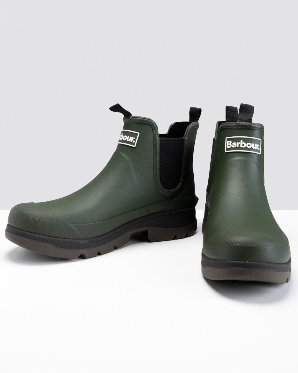 Barbour Nimbus Chelsea Style Mens Wellingtons - Olive