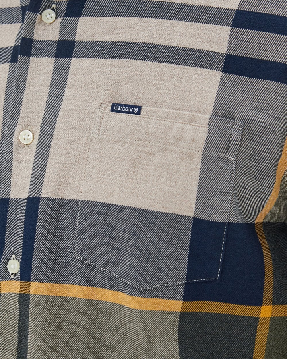 Barbour Dunoon Tailored Mens Shirt - Forest Mist
