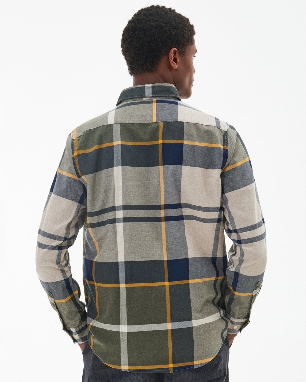Barbour Dunoon Tailored Mens Shirt - Forest Mist