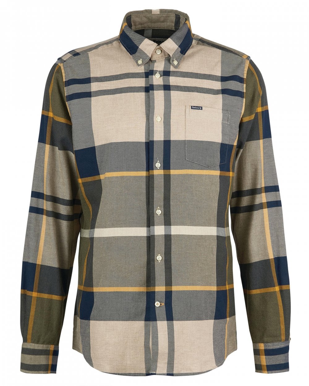 Barbour Dunoon Tailored Mens Shirt - Forest Mist