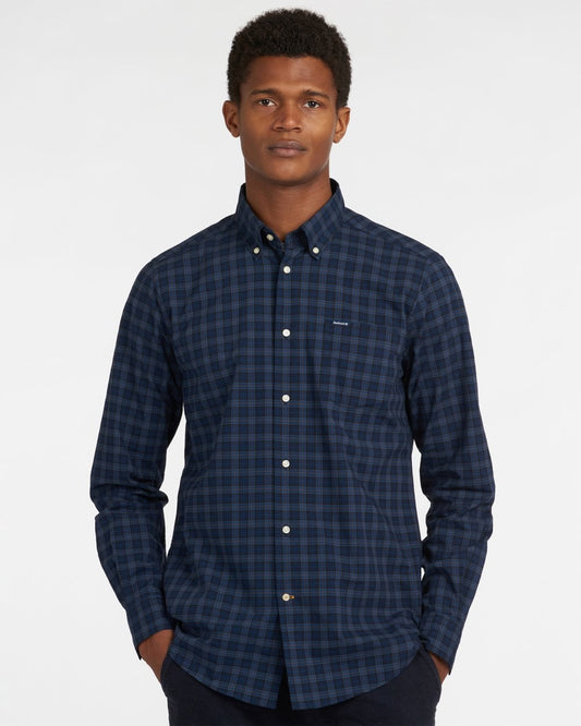Barbour Lomond Tailored Mens Shirt - Midnight Tartan