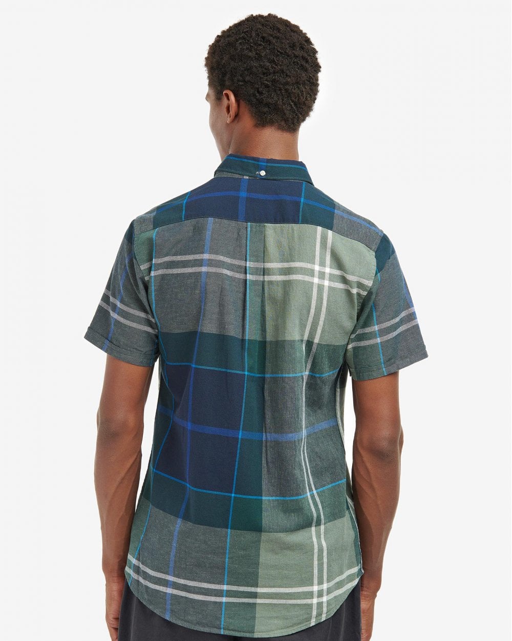 Barbour Douglas Mens Tailored Shirt - Kielder Blue Tartan