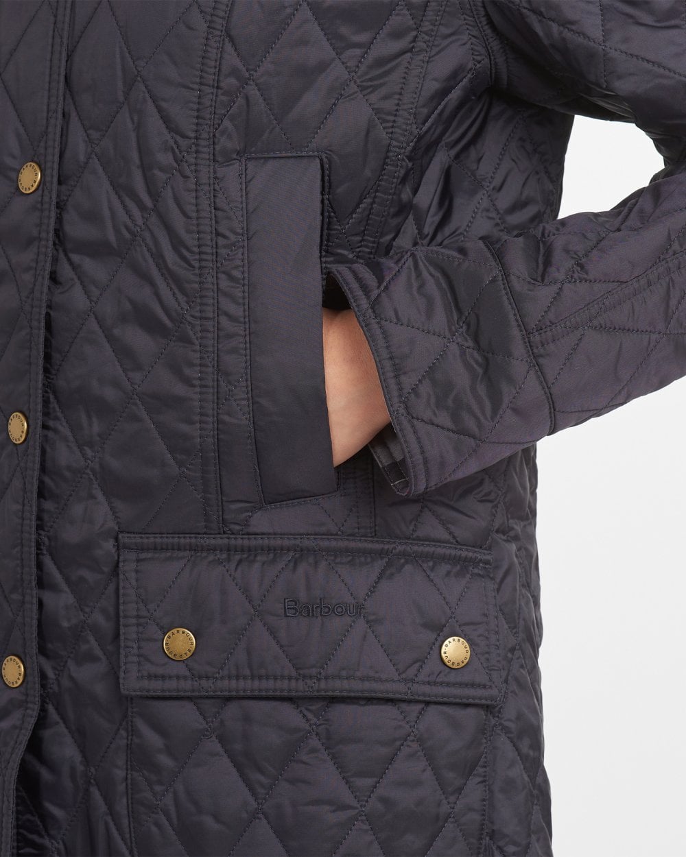 Barbour Summer Beadnell Womens Quilted Jacket - Navy