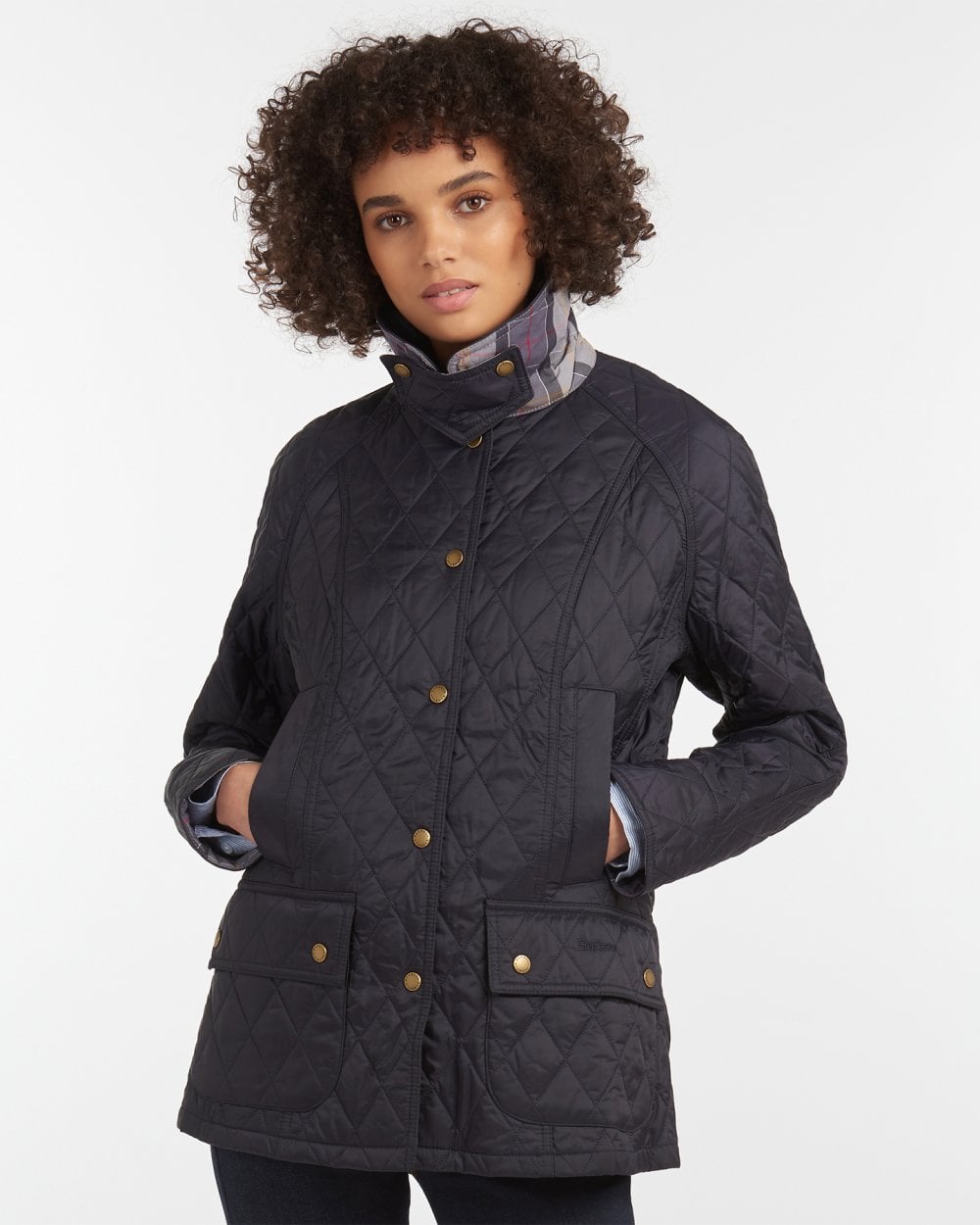 Barbour Summer Beadnell Womens Quilted Jacket - Navy