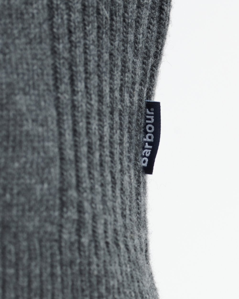 Barbour Holden Mens Half Zip - Mid Grey Marl