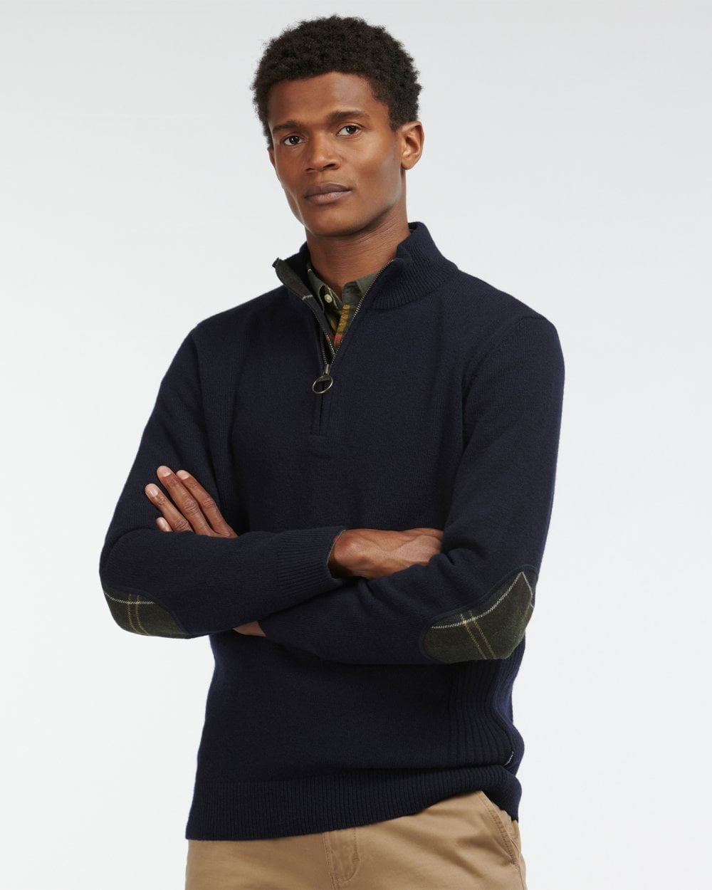 Barbour Holden Mens Half Zip - Navy