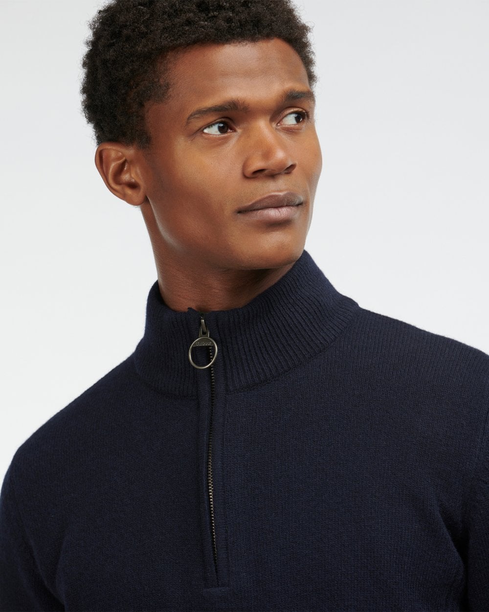 Barbour Holden Mens Half Zip - Navy