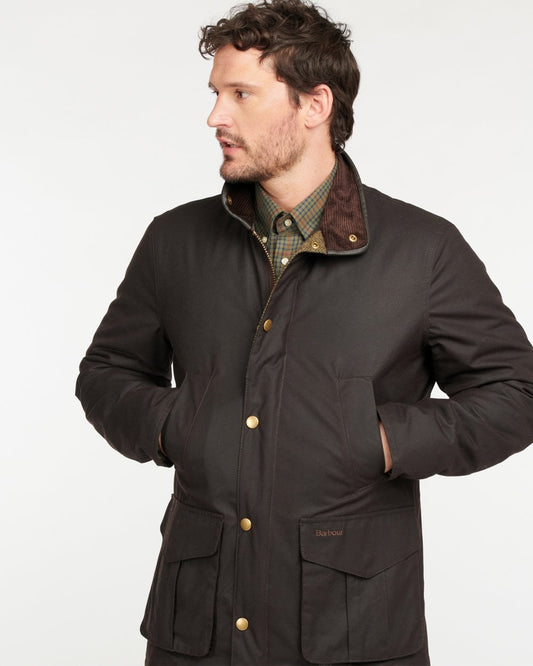 Barbour Hereford Mens Wax Jacket - Rustic
