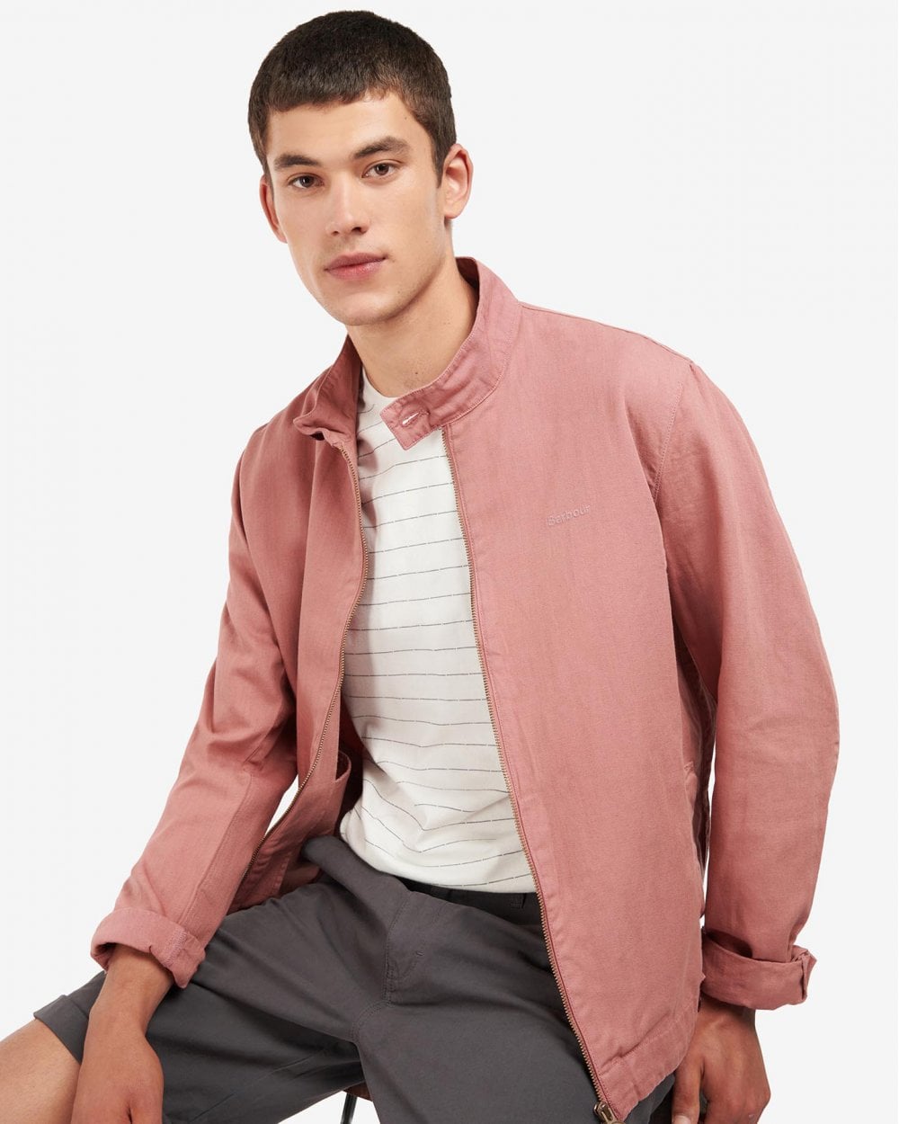 Barbour Overdyed Mens Casual Harrington Jacket