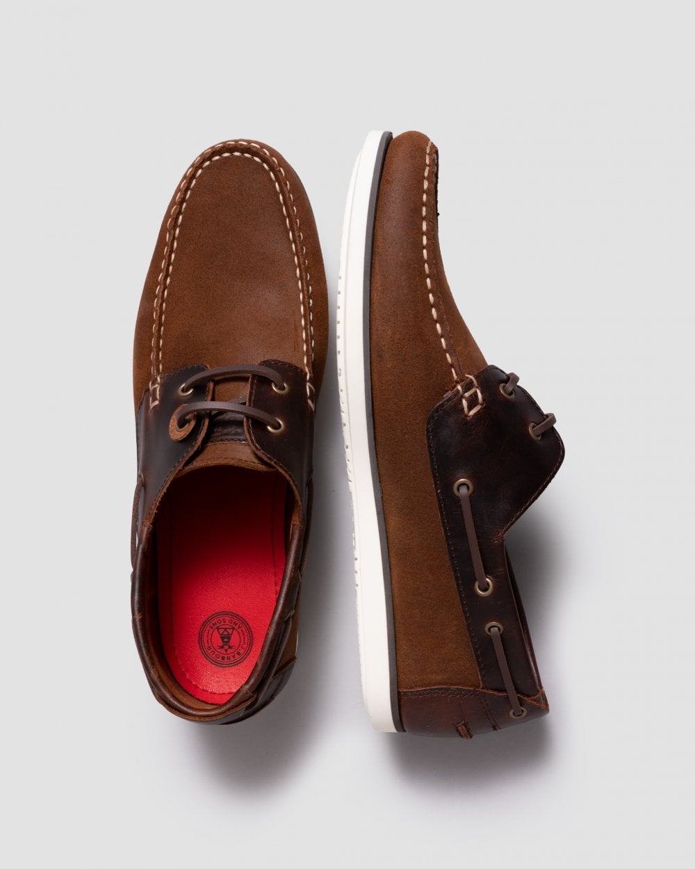 Barbour Wake Mens Boat Shoes - Beige