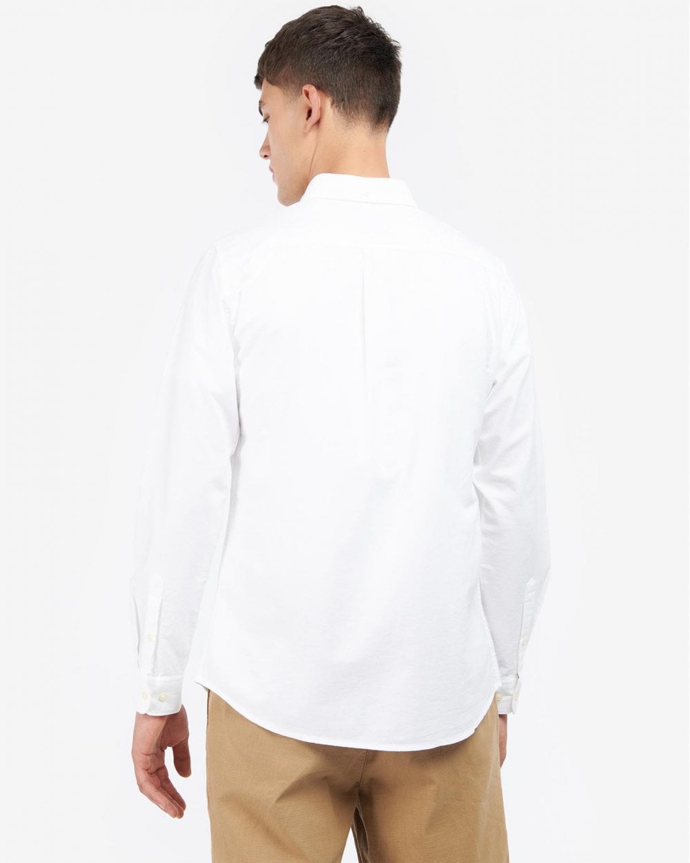 Barbour Oxtown Long Sleeve Mens Tailored Shirt - White
