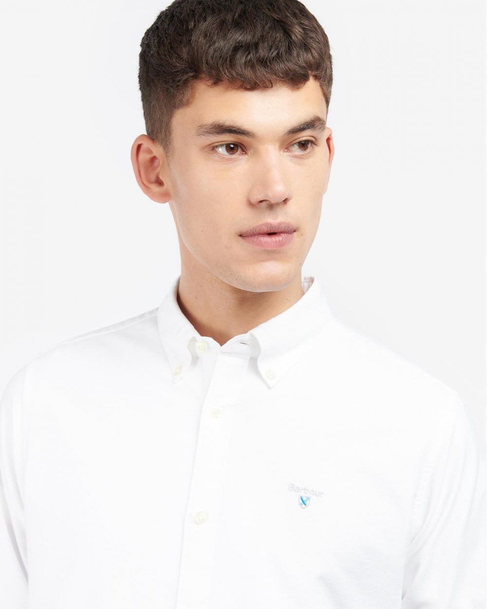 Barbour Oxtown Long Sleeve Mens Tailored Shirt - White