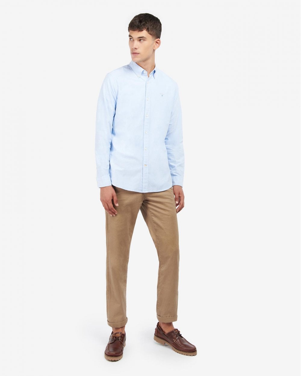 Barbour Oxtown Long Sleeve Mens Tailored Shirt - Sky