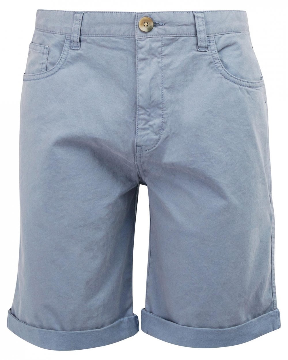 Barbour Overdyed Mens Twill Shorts - Washed Blue