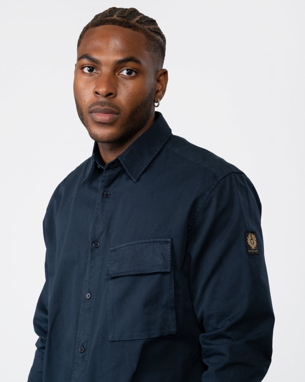 Belstaff Scale Mens Shirt - Dark Ink