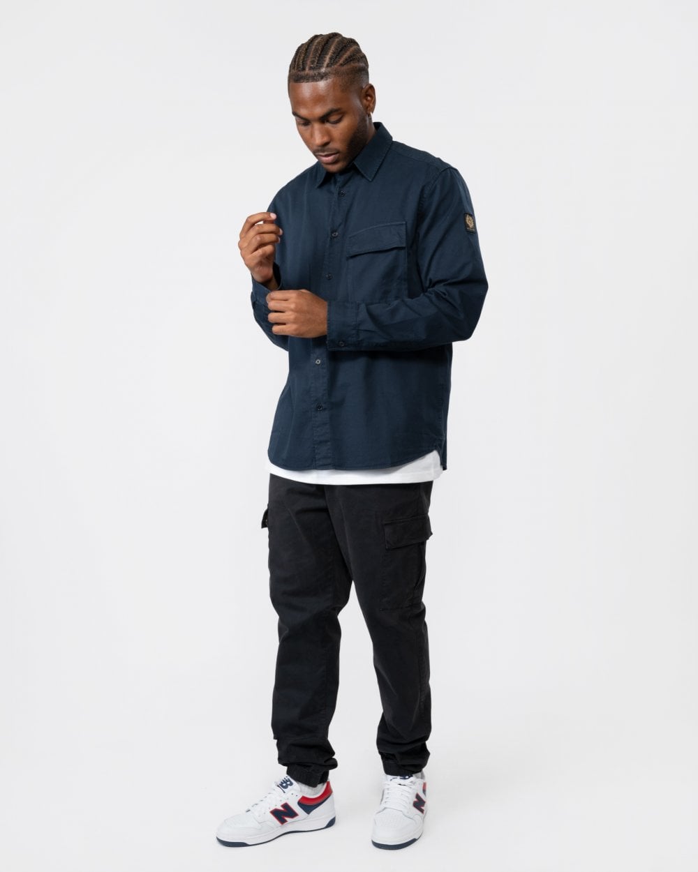 Belstaff Scale Mens Shirt - Dark Ink