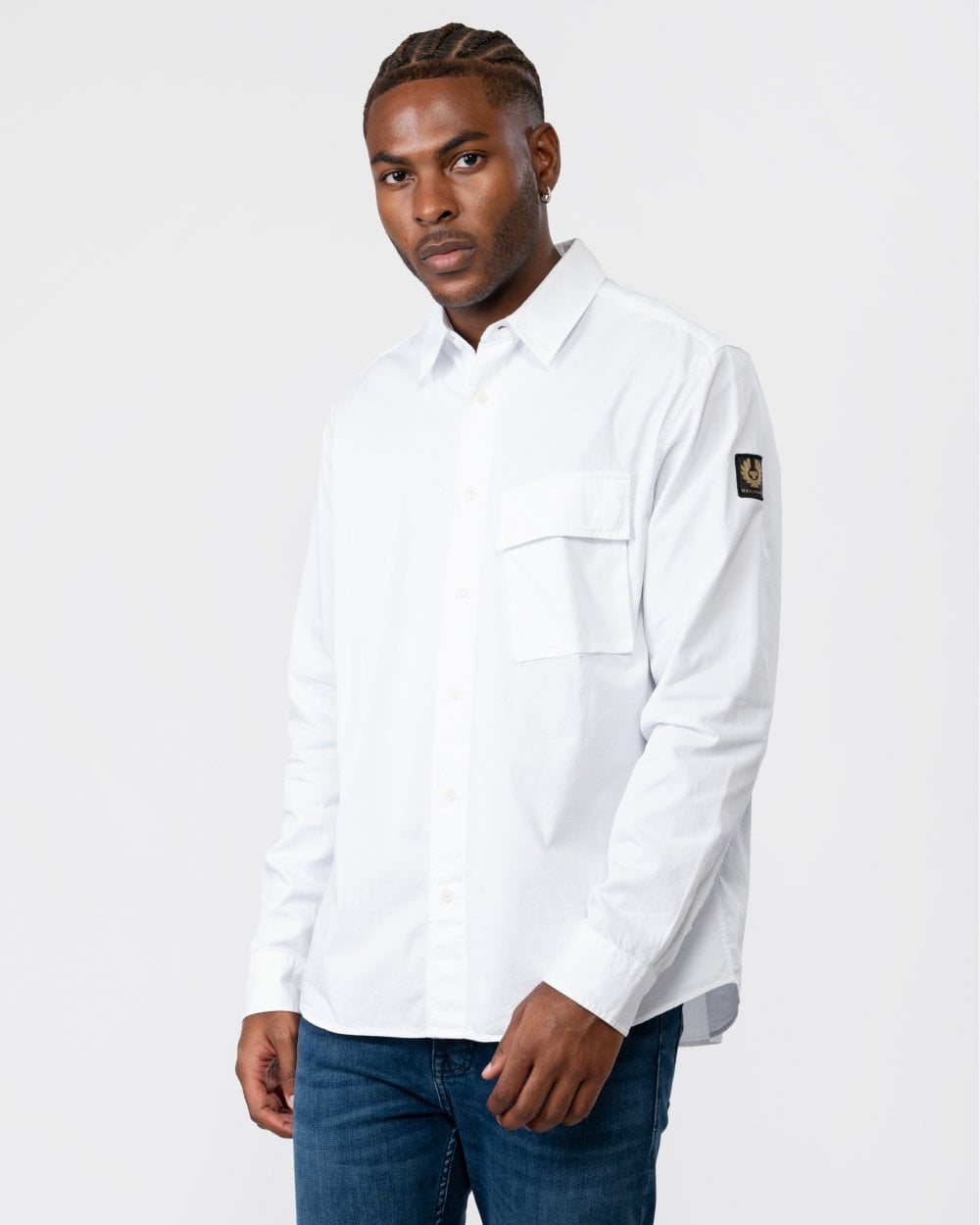 Belstaff Scale Mens Shirt - White