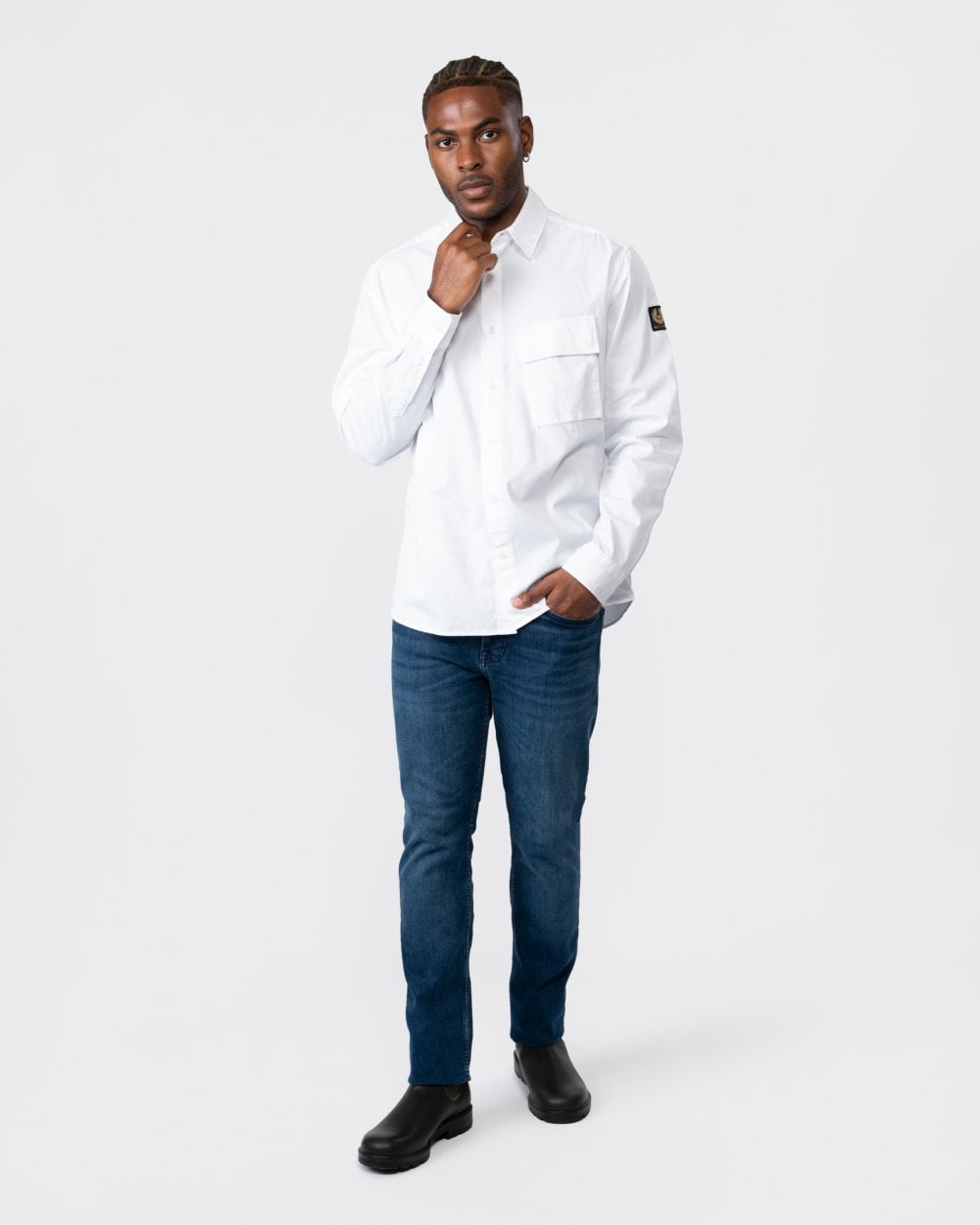 Belstaff Scale Mens Shirt - White