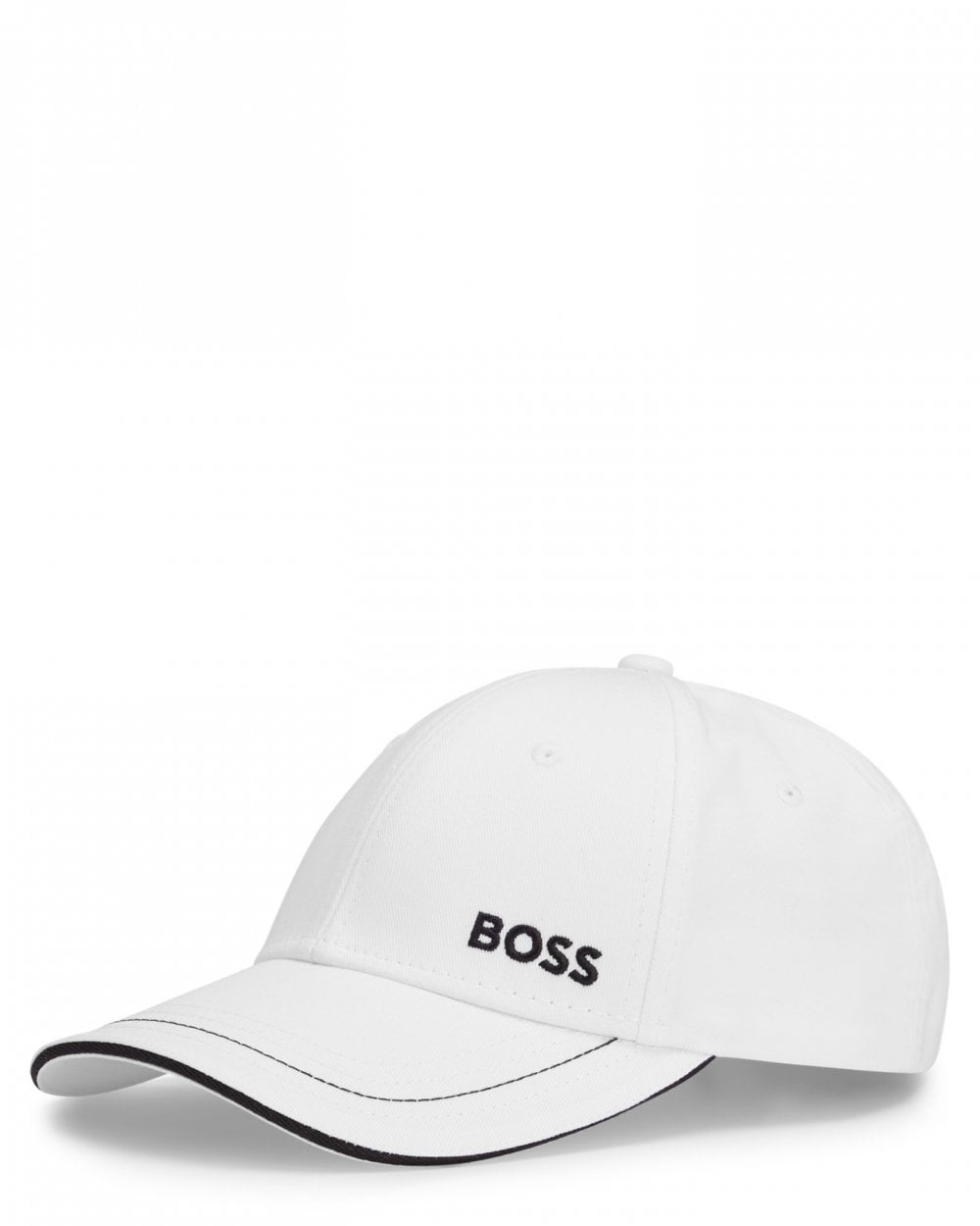 BOSS Green Cap-1 Mens Cotton-Twill Cap With Logo Detail NOS - White 100