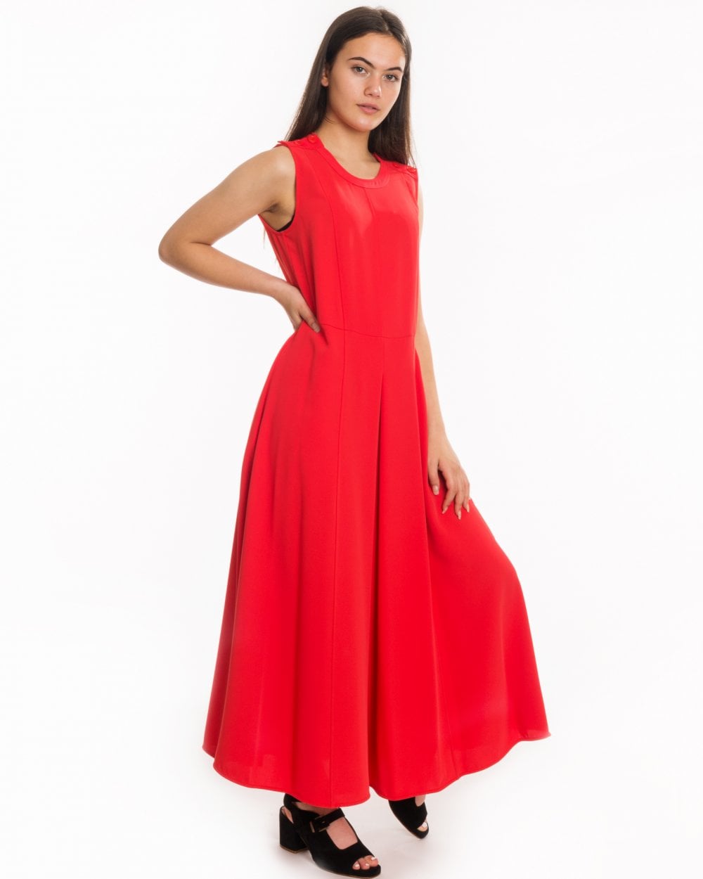 Calvin Klein Smooth Twill Button NS Womens Dress