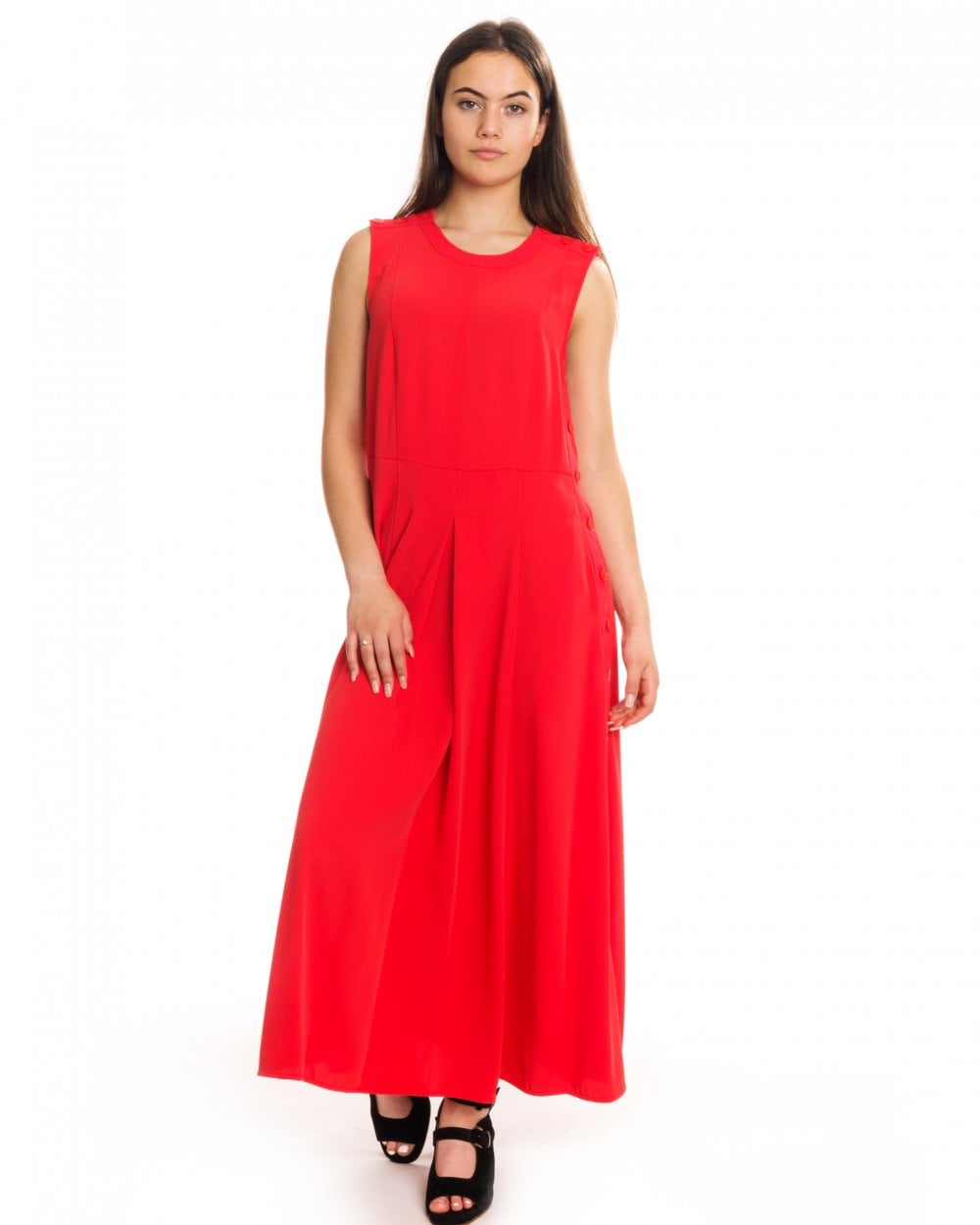 Calvin Klein Smooth Twill Button NS Womens Dress