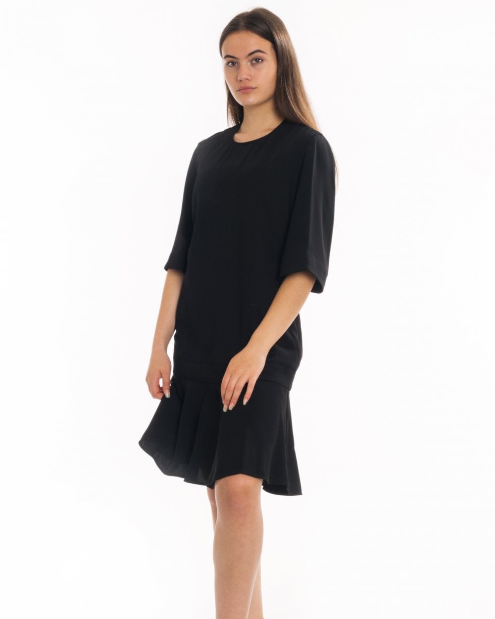 Calvin Klein Smooth Twill Layer SLV Womens Short Sleeve Dress