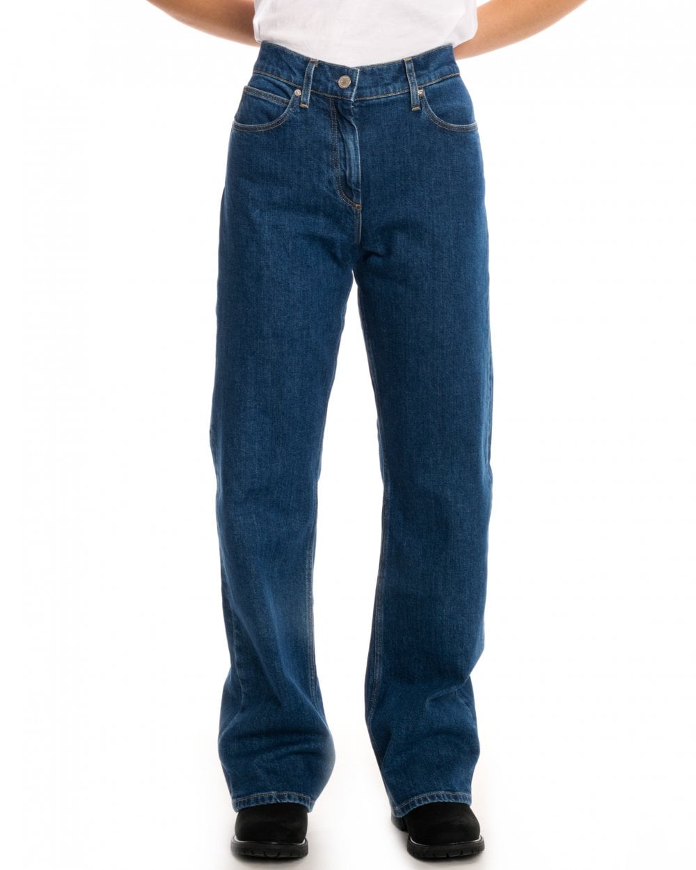 Calvin Klein Wide Leg Womens Jeans