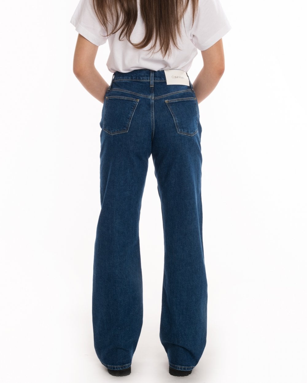 Calvin Klein Wide Leg Womens Jeans