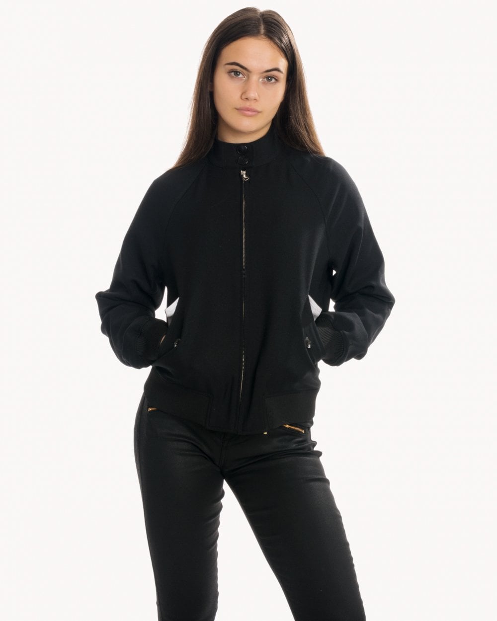 Calvin Klein Uniform Twill Harringon Womens Jacket