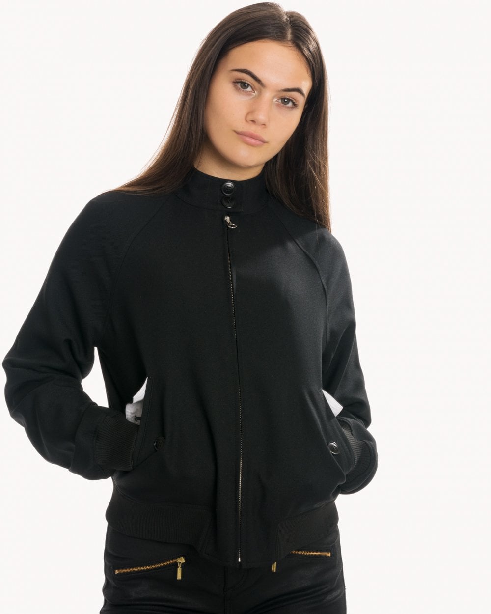 Calvin Klein Uniform Twill Harringon Womens Jacket