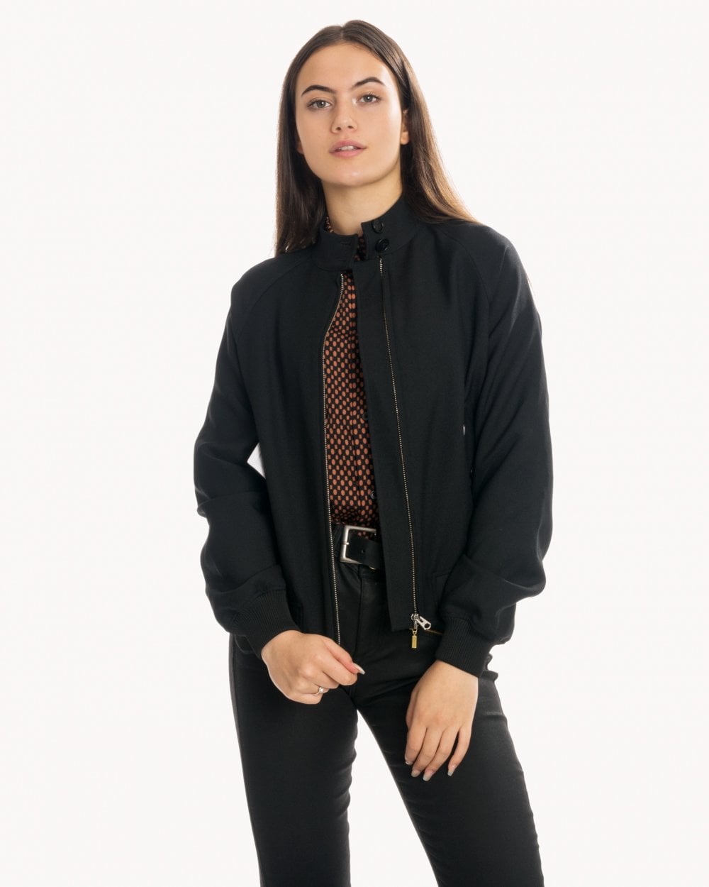 Calvin Klein Uniform Twill Harringon Womens Jacket