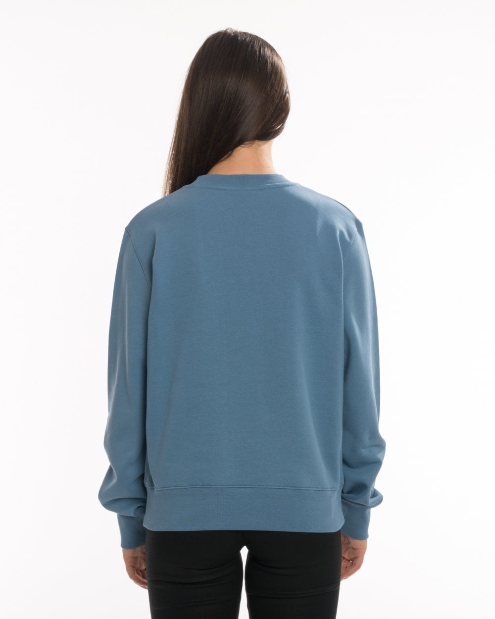 Calvni Klein Duo Logo Print Long Sleeve Womens Sweatshirt