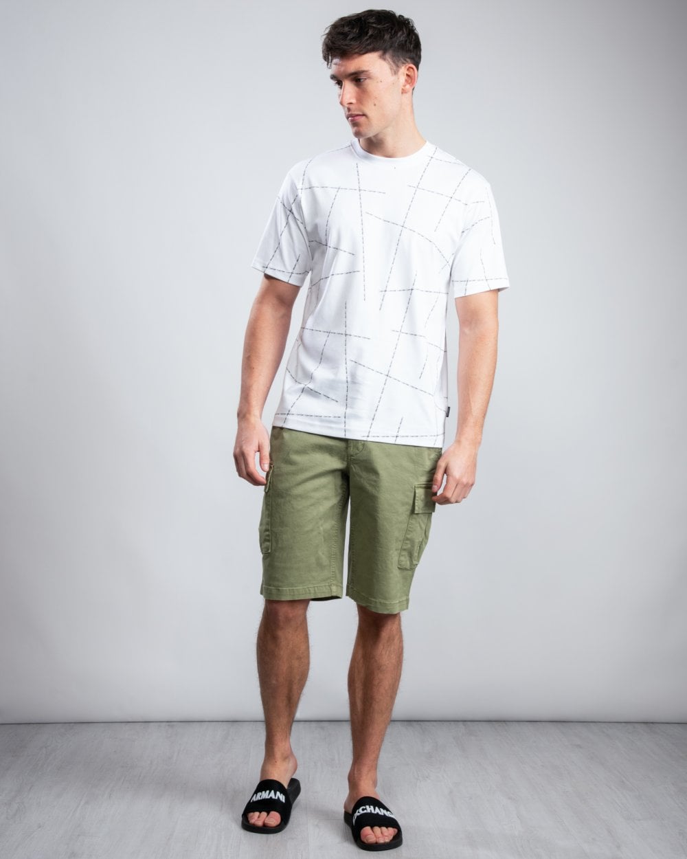 Calvin Klein Garment Dyed Mens Cargo Shorts