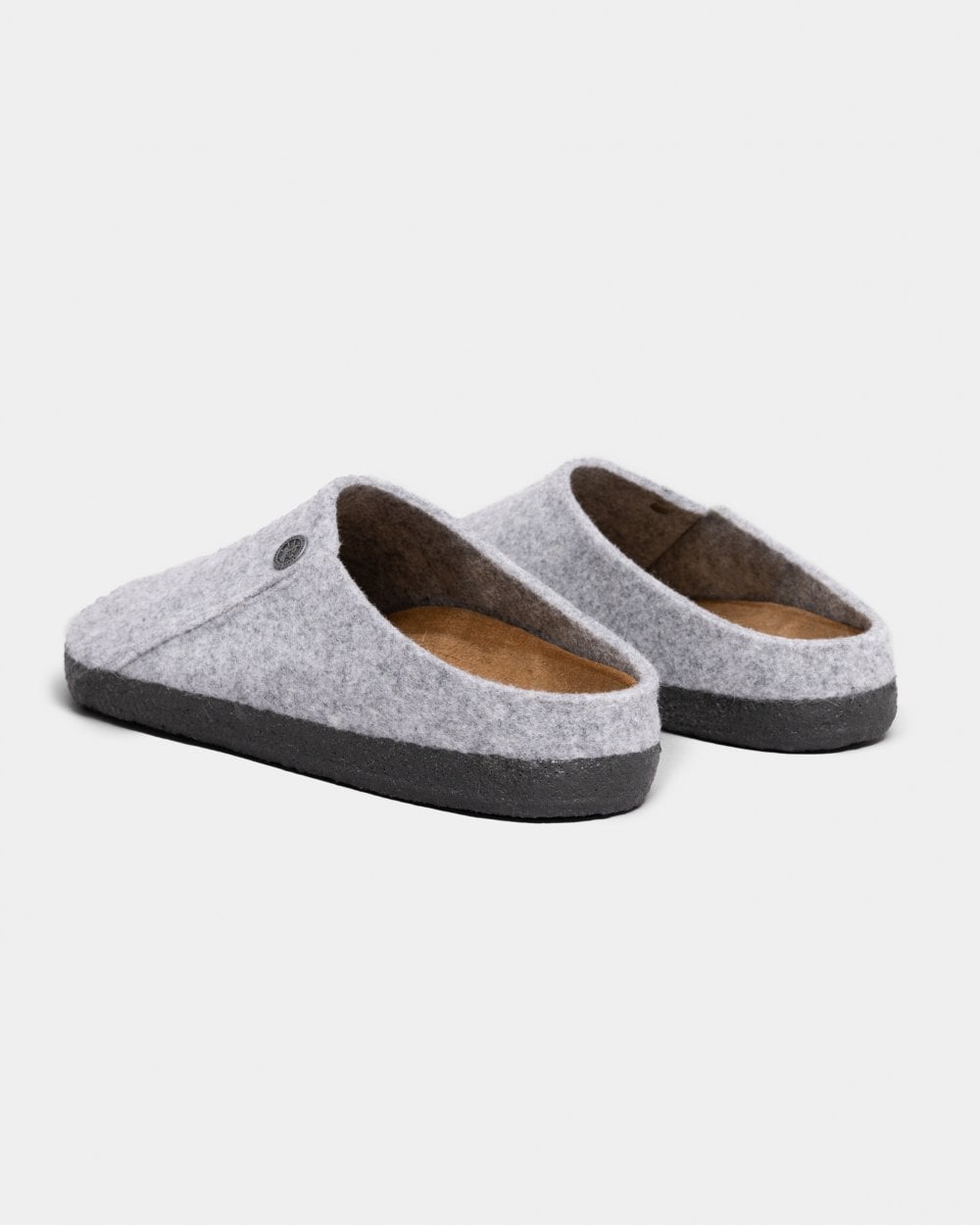 Birkenstock Zermatt Standard Wool Felt Unisex Clogs - Light Gray