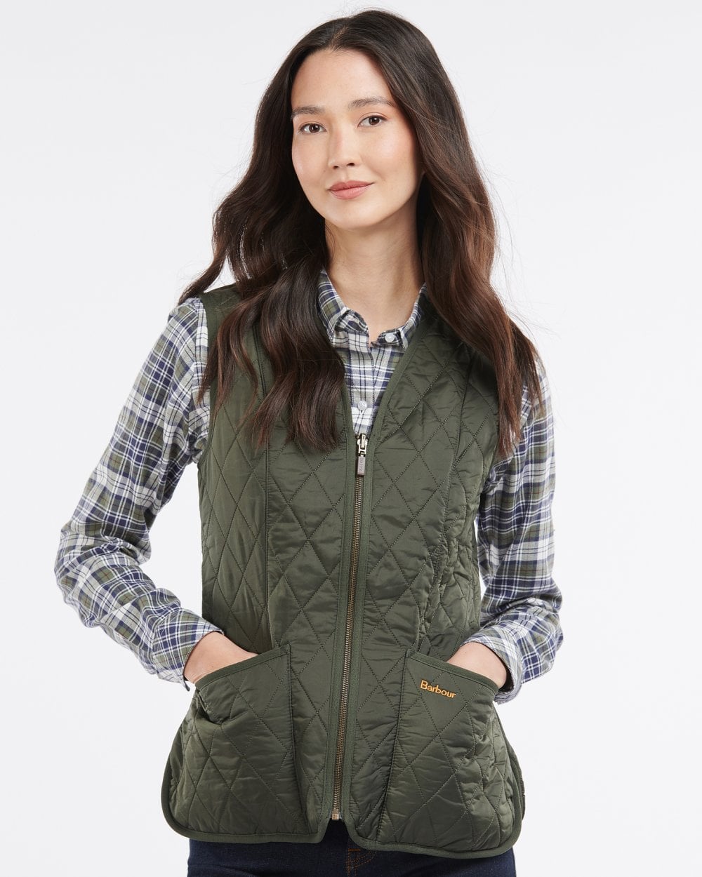 Barbour Fleece Betty Womens Interactive Liner - Dark Olive