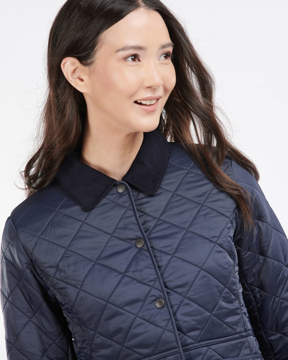 Barbour Deveron Polarquilt Womens Jacket - Navy/Navy