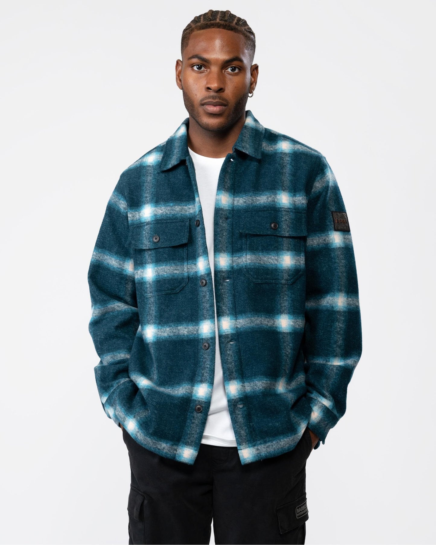 BOSS Orange Lovvo Mens Check Overshirt