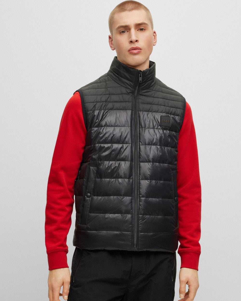 BOSS Orange Odeno Patch Logo Mens Padded Gilet