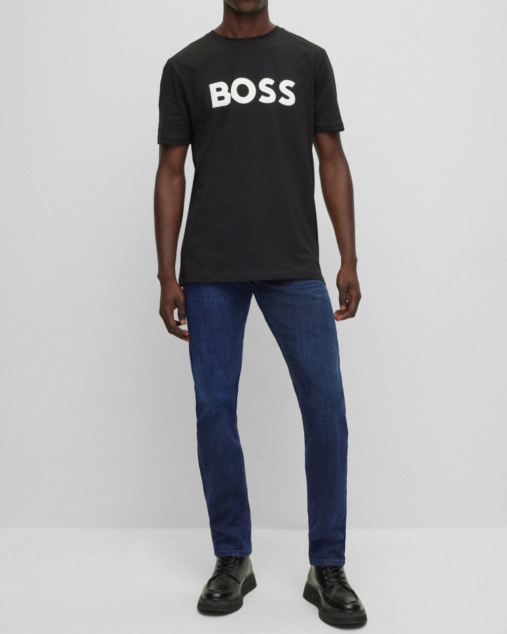 BOSS Orange BOSS Orange Delaware Mens Slim-Fit Jeans in Blue Super-Stretch Denim