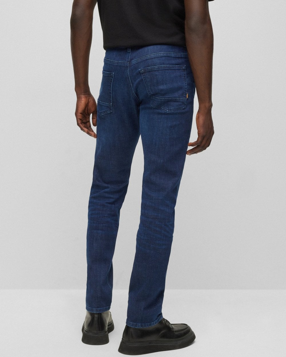 BOSS Orange BOSS Orange Delaware Mens Slim-Fit Jeans in Blue Super-Stretch Denim