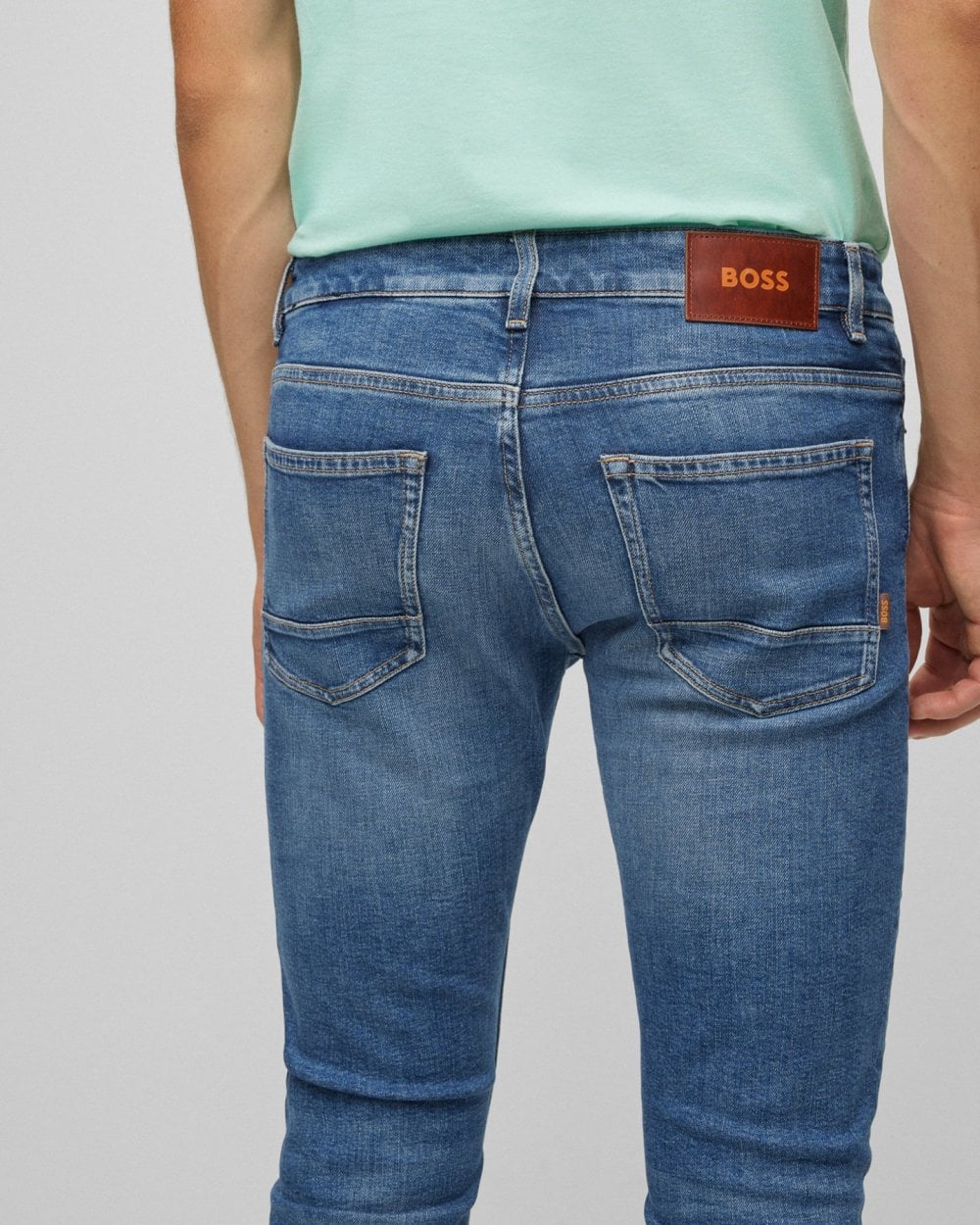 BOSS Orange BOSS Orange Delaware BC-L-C Aqua Mens Jeans