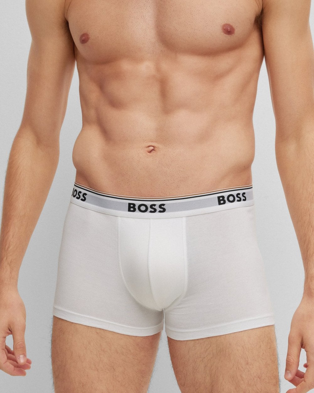 BOSS Orange 3 Pack Mens Power Trunks NOS - White/Grey/Black 999