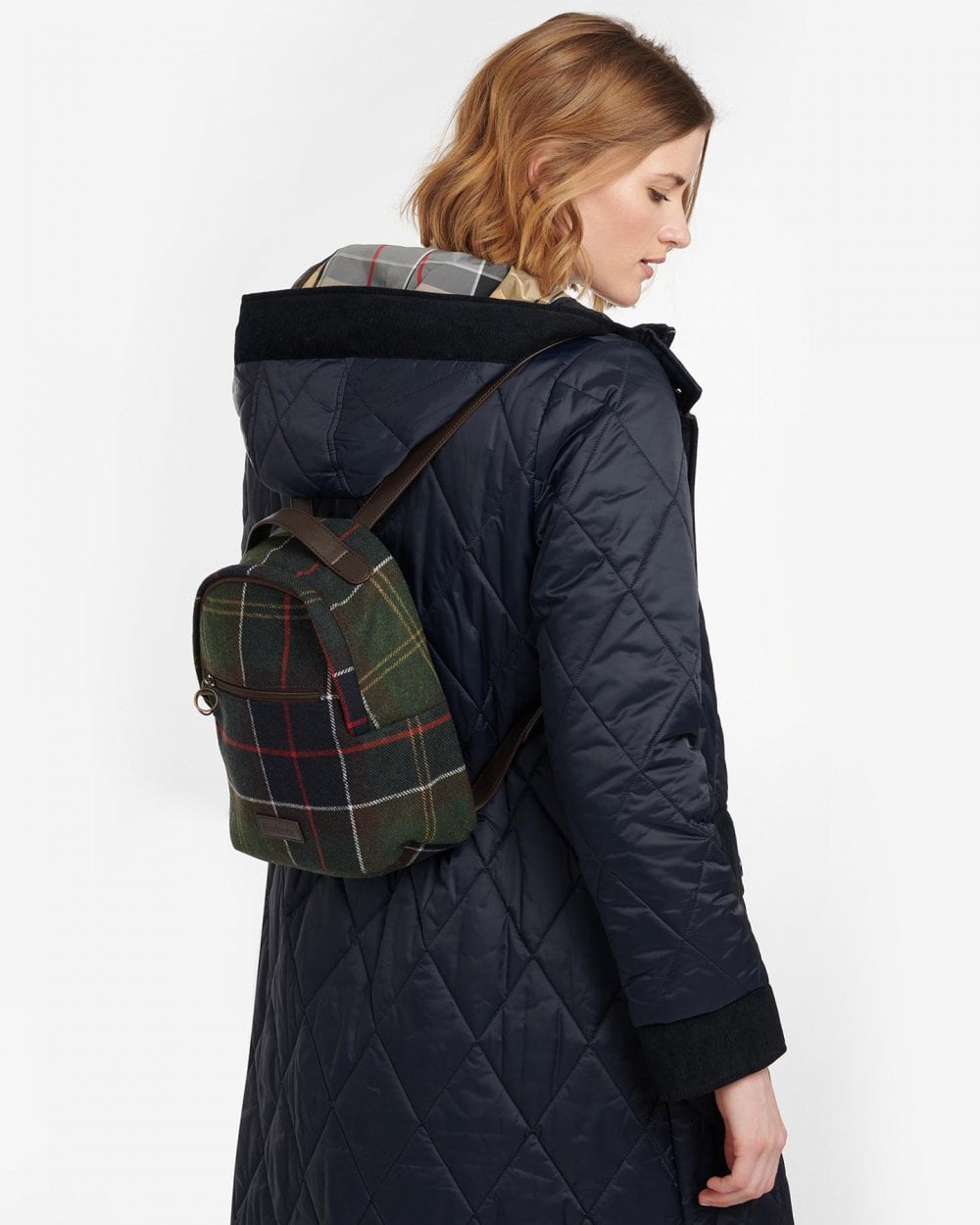 Barbour Caley Tartan Womens Backpack