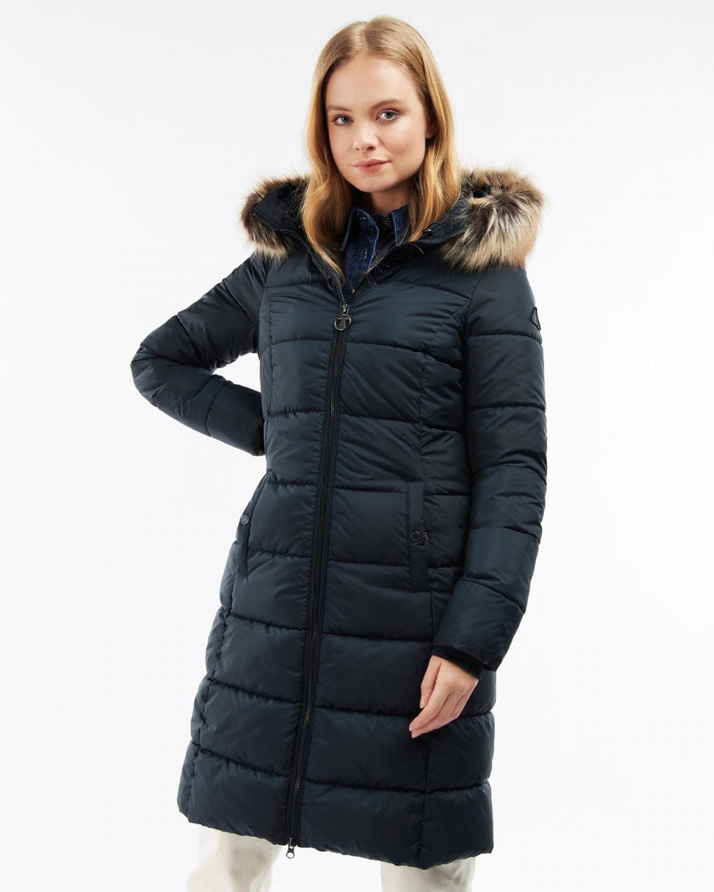 Barbour Rosoman Womens Long Quilted Jacket