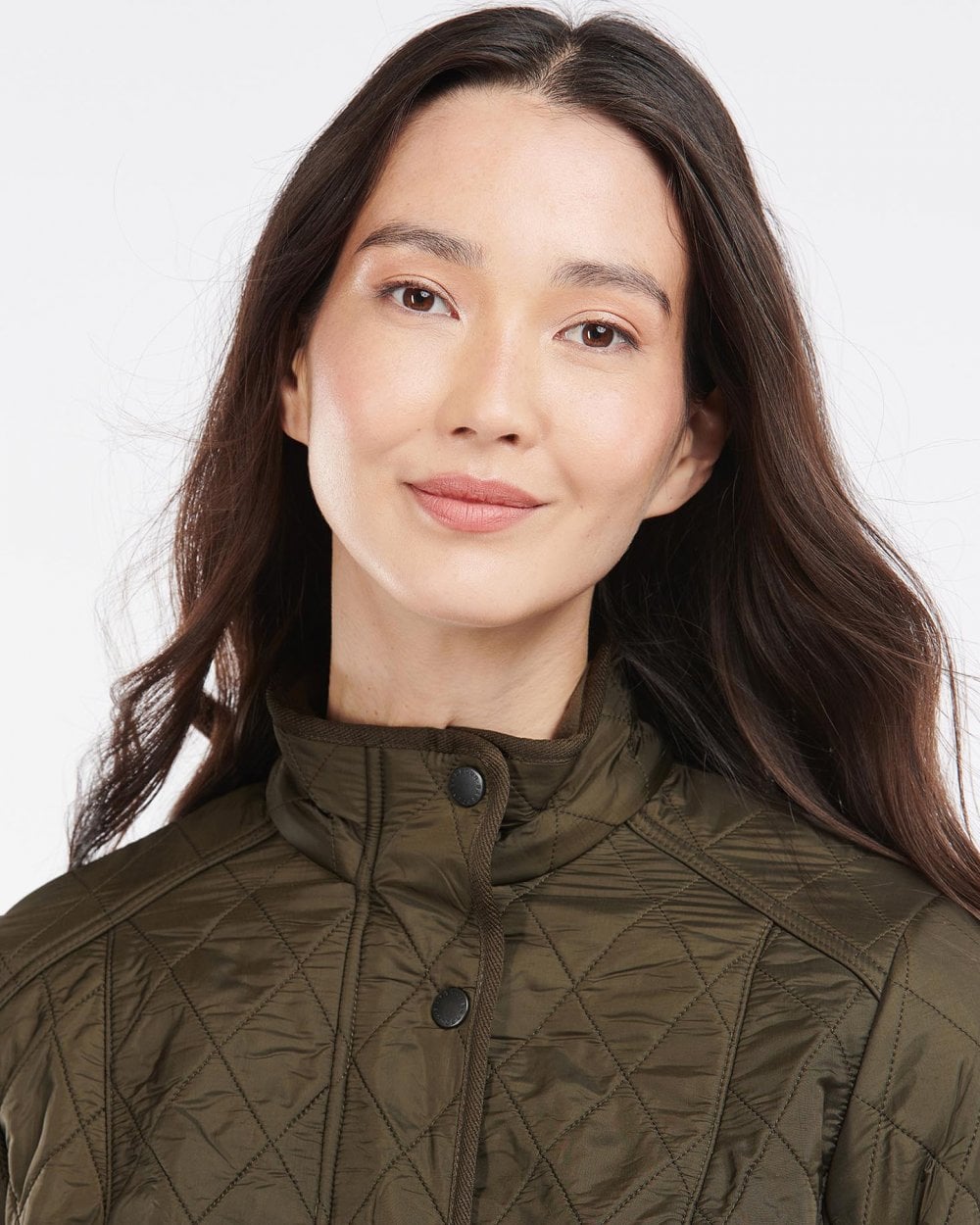 Barbour Cavalry Womens Polarquilt Jacket - Dark Olive